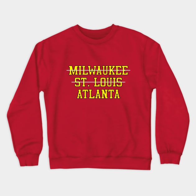 Milwaukee St. Louis Atlanta Basketball Crewneck Sweatshirt by GloopTrekker